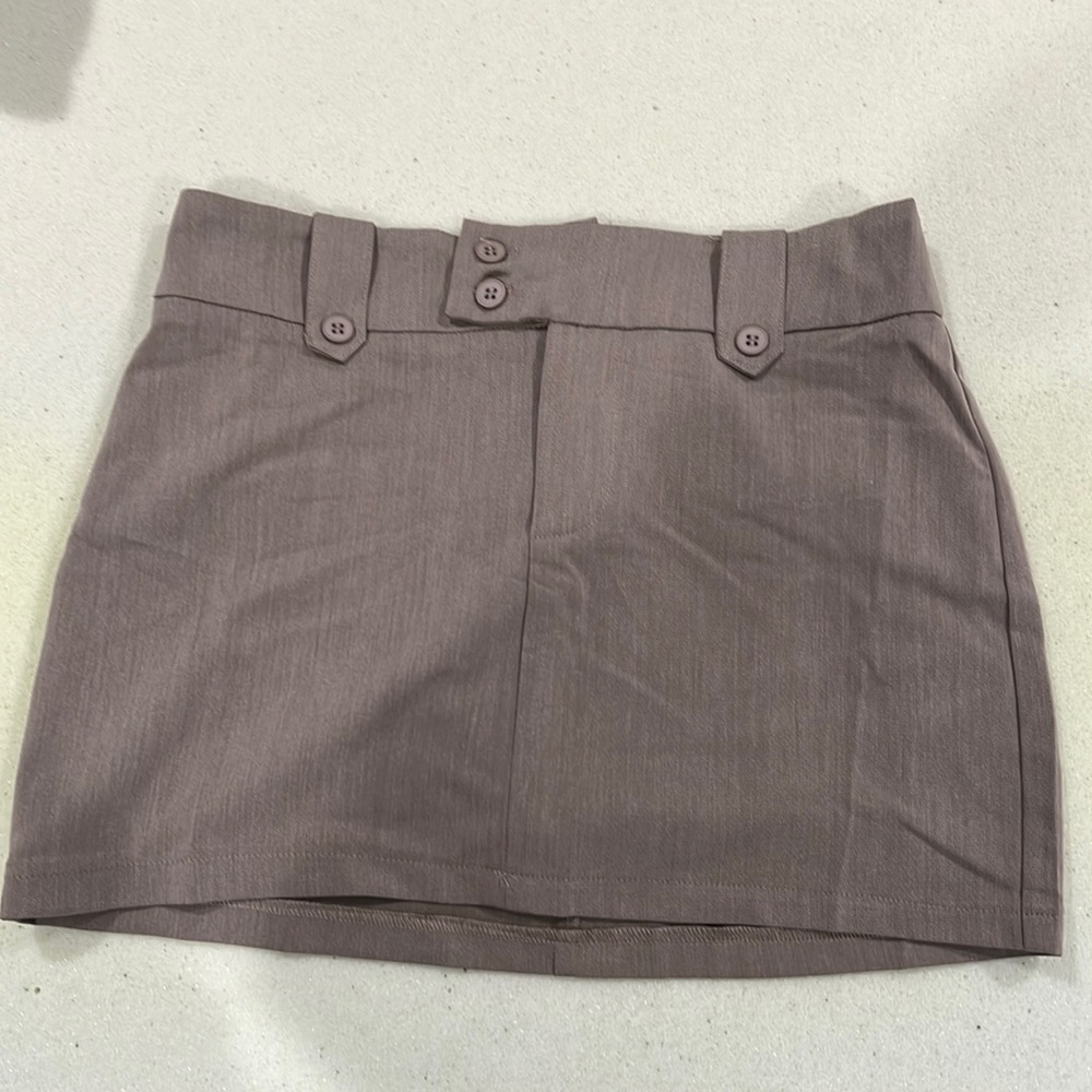 Princess Polly Coco Mini Skirt (khaki)